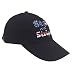 Stars and Stripes Baseball Cap Soft and 100% Cotton, American Map Hats, USA Flag Dad Hat-Black