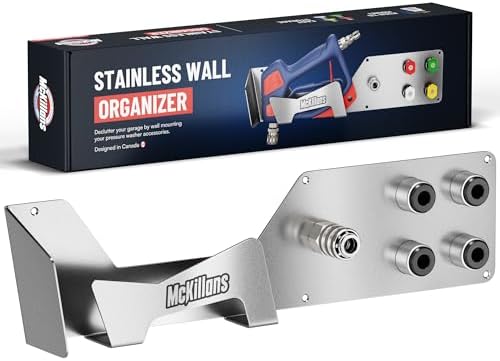 McKillans® Swivel Gun Pro Draaibare hogedrukwaterhandgreep, met 3/8 inch mannelijke plug en 1/4 inch snelkoppeling, hogedrukreinigerpistool compatibel met schuimkanon - houder voor spuitmondpunten