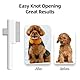 Marchul 2Pcs Katze Kamm Hund Kämme Set, Floh Kamm für Katzen und Hunde, Selbstreinigende Katze Grooming Bürste mit Release-Taste und Edelstahl Metall Runden Zähnen für die Entfernung, weiß