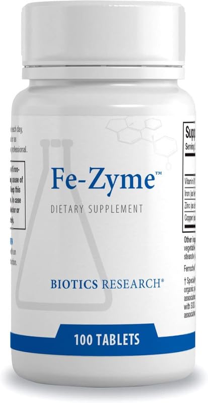 Evorina Biotics Research Fe-Zyme 25 Milligram Iron, Added Zinc and Copper, Supports Normal Red Blood Cell Production, Healthy Energy Levels 100 Tablets | High Strength Herbal Supplement | Clean Label Ayurvedic Wellness-image-9