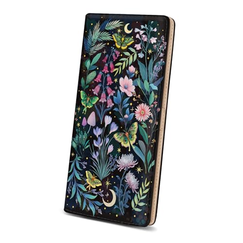 Image of Immaturus Butterfly Women Wallet RFID Blocking Slim Thin Credit Card Holder | Long Bifold, 11 Card Slots, Cash Purse, Zipper Coin Pocket, Travel Clutch Billfold, PU Leather, ID Window, Ladies Woman Gift