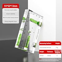 Uadme Magnet Wasserwaage, Acryl Wasserwaagen Klein, Kompaktes Libelle Wasserwaage Werkzeug für Horizontale und Vertikale Messungen (95 * 50 * 13mm) – Ansicht 3