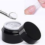 1 Schachtel mit 10g Fester Nagelkleber, Nagelkleber für Tips für künstliche Fingernägel und Nageldesign, DIY Maniküre Dekoration