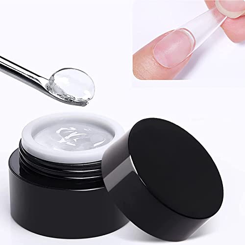 1 Boite de 10g Colle de Vernis à Ongles Solide, Colle à Ongles Adhésive, Faux Ongles Gel Patchs d'ongles pour Nail Art Manucure, Solidifier et ne Blesse pas l'armure a une Super Adhérence