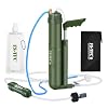 Portable Reverse Osmosis Water Filtration System 0.0001 Micron Super-high Precision Water Purification Survival Gear for Hiking, Camping, Travel, and Emergency Preparedness