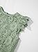 blibean Tween Girls Dress Summer Fashion Sleeveless Semi Formal Dresses Kids Solid Lace 2025 Midi Wedding Gust Bridesmaid Outfits Elegant Fancy Party Flare Clothes Size 12-13 Years Green