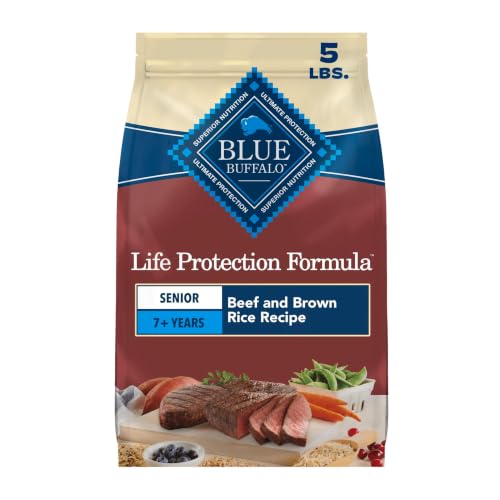 Blue Buffalo Life Protection Formula Beef Senior 7+ Dry Dog Food, 5 lb - image 1