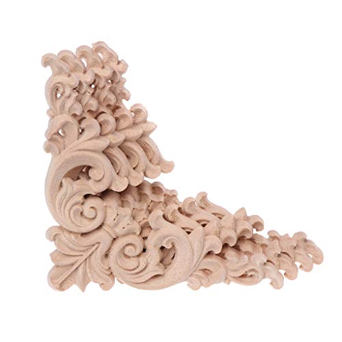 Gwxevce 4 Pezzi/Set intarsio in Legno Intagliato