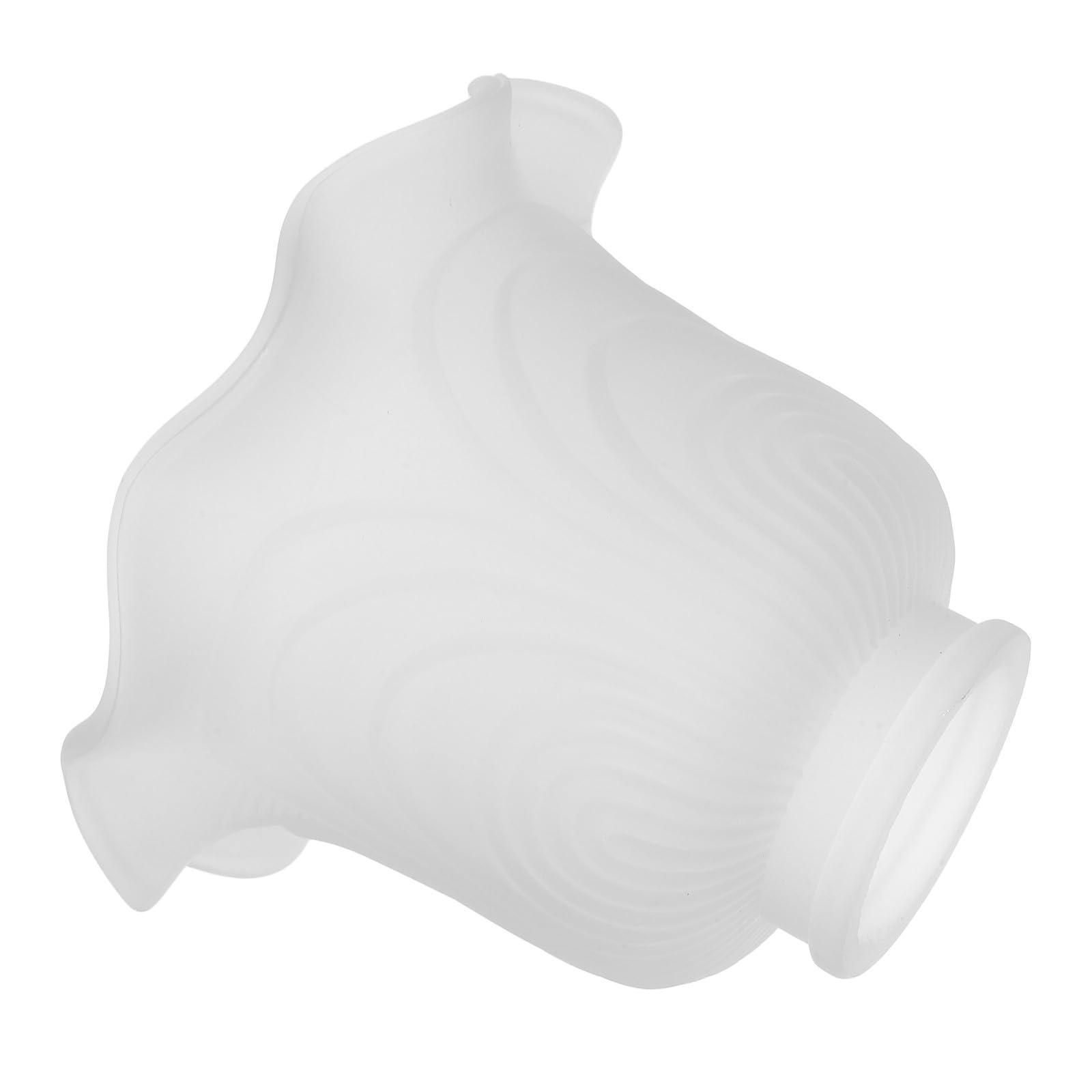 INOOMP Small Glass Lamp Shade for Ceiling Lights with 43mm Hole Diameter, Versatile Use and Resistant to Damage, Elegant Flower Shape Glass Lampshade Suitable for Living Room or Dining