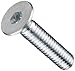 Steel Socket Cap Screw, Zinc Plated Finish, Flat Head, Internal Hex Drive, Meets ASTM B695, 3/4" Length, Fully Threaded, #4-40 Threads (Pack of 100)