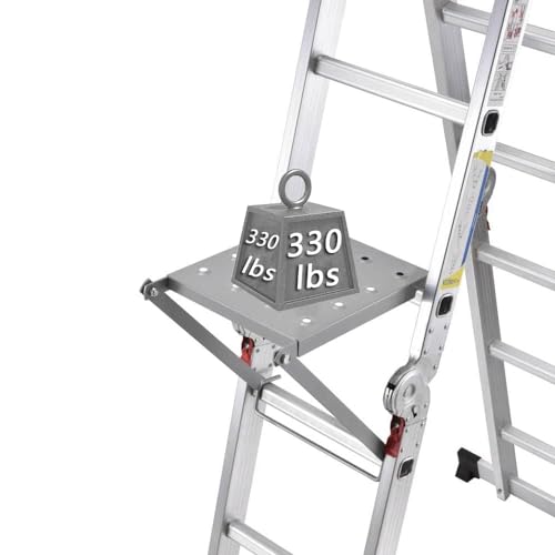 Ladder Work Platform System Anti-Slip Extension Ladder Tool Ladder Work Stand Holds 330 Pound