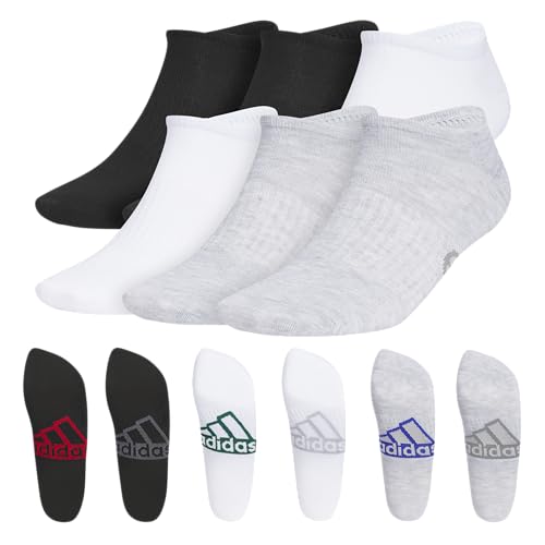 Superlite Classic No Show Socks low-profile fit, arch-compression and lightweight breathable construction (6-Pair)