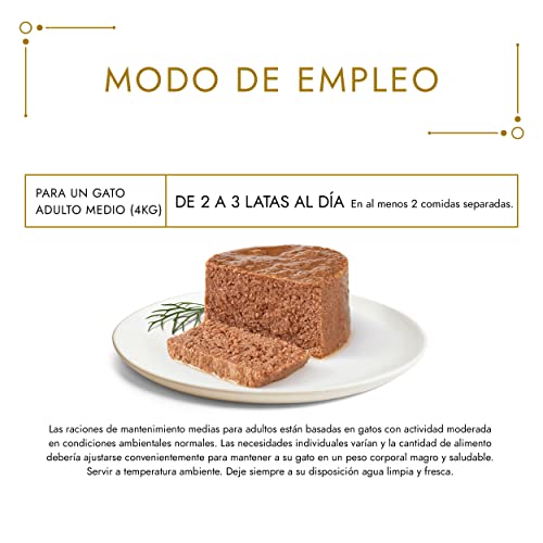 Miniatura 4 de Gourmet Gold Mousse, Comida Húmeda Para Gato Adulto, Mousse De Pescado Del Océano, Pack De 24 Latas De 85 G
