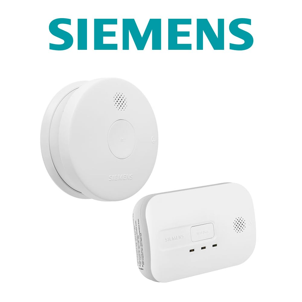 Siemens - 1 Détecteur De Fumée 10 Ans + 1 Détecteur Monoxyde