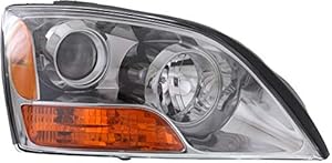 Evan-Fischer Headlight Assembly Compatible with 2007 Kia Sorento Halogen Passenger Side