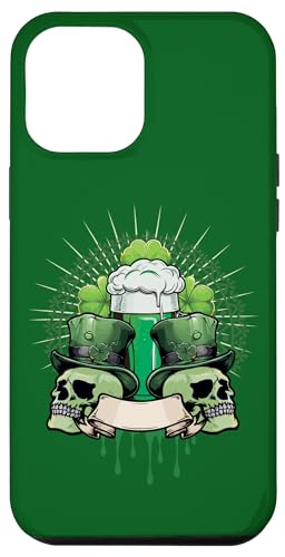 Coque pour iPhone 12 Pro Max Squelette Love Beer Drinking St Paddys Saint Patrick Day