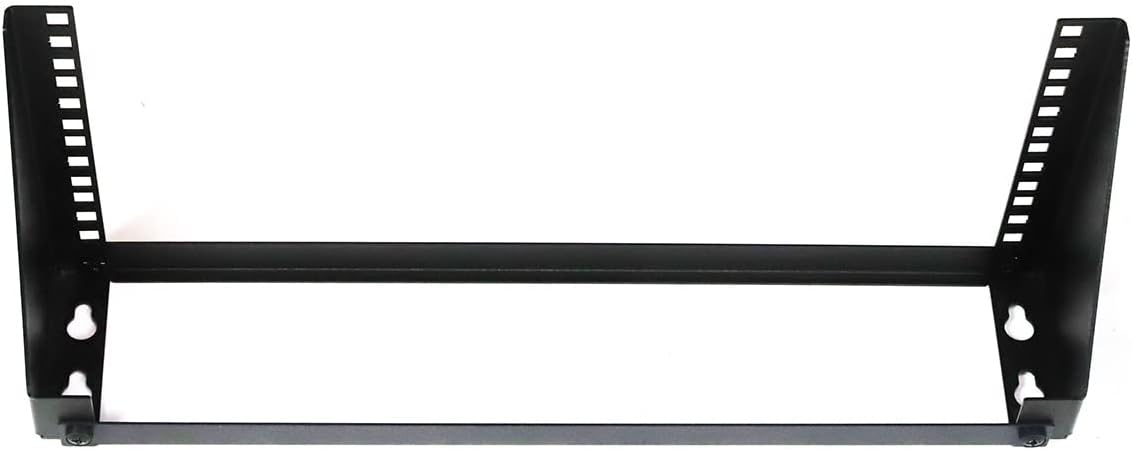 AEONS 4U 19-Inch Foldable Vertical & Horizontal Wall Mount Bracket Server Rack for Computer Network IT Studio Equipment Low-Profile Wallmount Black