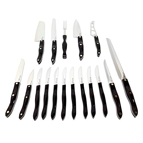 Cutco 19 Pc Kitchen Knife Set Cherry Wood Stand by Cutco - Image 3
