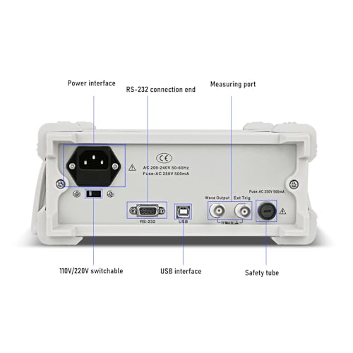 Multimetr Laboratoryjny, Multimetr Cyfrowy ET3255 5 ½ Cyfry 3,5-calowy Ekran 2-przewodowy 4-przewodowy Miernik Napięcia i Prądu (Wtyczka UE 200 V-240 V)