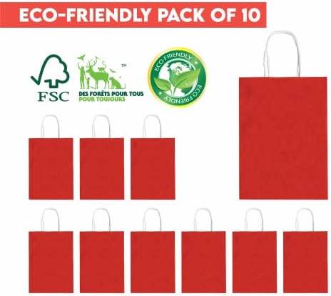 JEY H&K Red Party Bags 120gsm 18x8x24 cm with Tissues Mothers Day Gift Bags for Gifts for Mum Girls Women