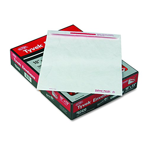 Quality Park R2420 Advantage Flap Stik Tyvek Mailer, 10 x 13, White (Box of 100)