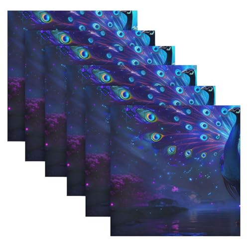 Servilletas de Tela Multicolor Set x6 20x20 in miniatura 2