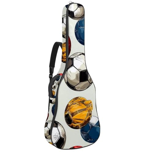 Housse de guitare souple légère 109 cm pour éviter l'encombrement