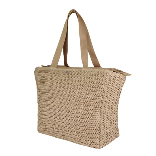 Image of Roxy Women's Beach Tote Bag | Travel | Vacation | Straw | Lightweight | Breathable, Spotless Sunnies - Natural