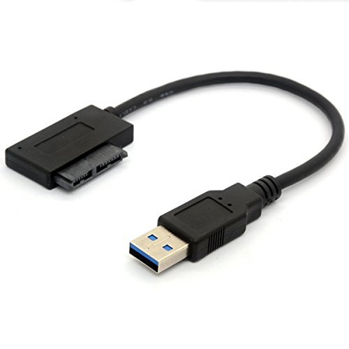 Usb 3.0 To 7+6 13Pin Slimline Sata Cable Adapter For Laptop Cd Dvd Rom Optical Drive #TOP4