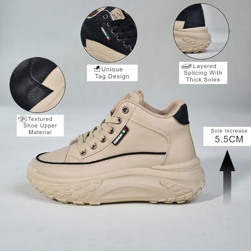 Chunky Sneakers for Women,Platform White Mesh Dad Walking Shoes,Comfortable Breathable Casual Fashion Running Shoes3