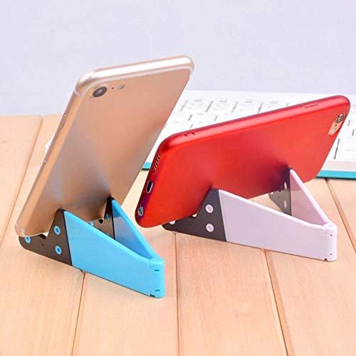 8 Pack Cell Phone Holder Tablet Stands, Universal Pocket-Sized Colorful Portable Foldable V Shape Mobile Phone Desk Mount Holder Compatible with Galaxy Tablet iPad E-Readers Kindles Android Devices
