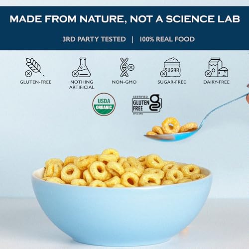 Lovebird Organic Cereal That Actually Tastes Good - 100% Real Food & Healthy Gluten Free Cereal, No Refined Sugar, Paleo, Keto Friendly Healthy Snacks for Kids, Adults - Sampler