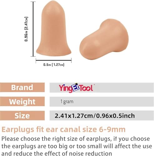 Zatyczki do uszu do ochrony słuchu, 5 par zatyczek do uszu, wykonane z pianki wielokrotnego użytku, wodoodporne, miękkie, do spania i samolotów, zatyczki do uszu z przenośnym pudełkiem