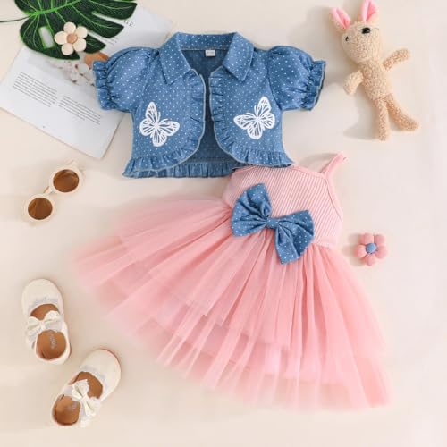 Robe De Noël Fille Avec Cardigan Velours + Tulle Imprimé Flocons De Neige - Ensemble Festif 2 Pièces 2-8 Ans - Vert Ou Rouge Magique