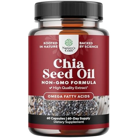 Chia Seed Oil Extract Capsules Cover