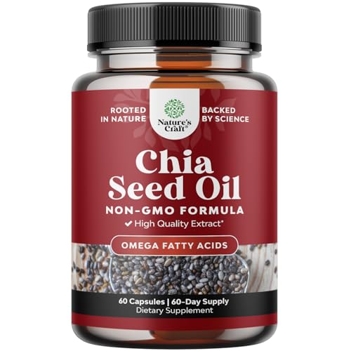 Chia Seed Oil Supplement for Weight Loss and Energy Natural Super...