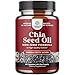 Potent Chia Seed Extract Pills for Men and Women Natural Supplement for Weight Loss Suppress Appetite Skin and Hair Health - Antioxidant Vitamin Rich Pure Chia Seed Oil 500 mg
