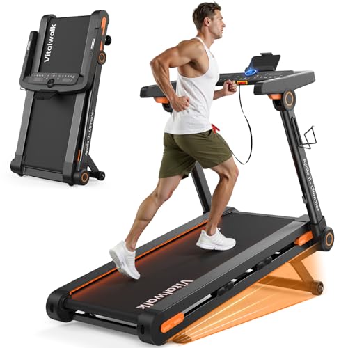 Vitalwalk Foldable Treadmill with Auto Incline