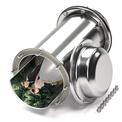 RXLIFE Time Capsule, contenedor de cápsulas de tiempo impermeable de 10.2 pulgadas, contenedor de almacenamiento subterráneo de acero inoxidable 304 con guantes de llave para regalo de primer