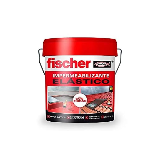 Fischer Pintura impermeabilizante Terracota con fibras, resistente al agua y exteriores, 750 ml