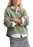 FÜR JEDEN ANLASS: Ob klassisch mit Jeans und Trenchcoat oder im Stilbruch zu Rock und Boots – dieser Cardigan ist ein echtes Allround-Talent für jeden Tag. Perfekt für Casual Chic und elegante Outfits.
