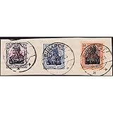 Besetzungsausgaben Goldhahn Deutsche Besetzung Rumänien Nr. 1-3 auf Briefstück Briefmarken für Sammler