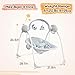Baby Swings for Infants, Portable Baby Swing Folds Easy with Adaptable Speed, Music,Timer,Baby Swing Indoor/Outdoor,Infant Swing for Babies 0-6 Months 6-20 lbs Grey