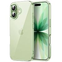 JETech Case for iPhone 17 6.3-Inch, Non-Yellowing Shockproof Phone Bumper Cover, Anti-Scratch Clear Back (Sage)