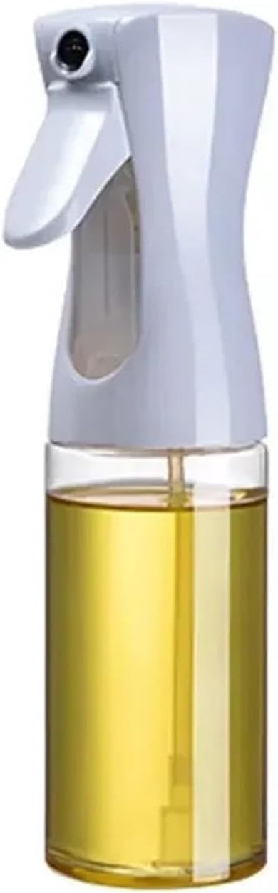 Oil Spray For Cooking Dispenser Plastic Bottle Sprayer Mist-Reusable Vinegar Kitchen Accessories(200ml white)