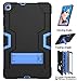 Cantis Galaxy Tab A 10.1 Case 2019 Model(SM-T510/T515),Slim Heavy Duty Shockproof Rugged Case High Impact Full Body Protective Case for Samsung Galaxy Tab A 10.1 Inch 2019 Release (Black+Blue)