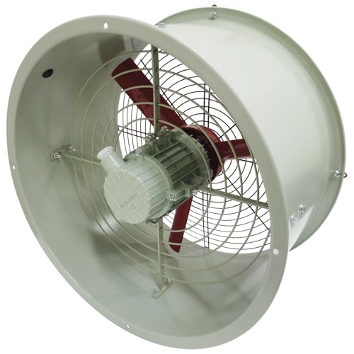 Extractor de ventilación de tubo cilíndrico de 19 pulgadas, ventilador resistente a explosiones, alta capacidad de flujo de aire 5700 m3/h, carcasa de acero al carbono, fácil de instalar, mejorado miniatura 4