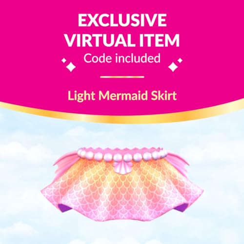 Royale High 3” Light Mermaid Fashion Doll - 1 Figure with 9 Fashion Accessories - Virtual Item Code Included - Series 3 - Ages 5+