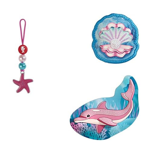 Step by Step Magic MAGS Sweet Dolphin Lou 3-teilig 2 Magnet-Applikationen und 1 Anhänger als Ergänzung für den Schulranzen oder Vorschulrucksack