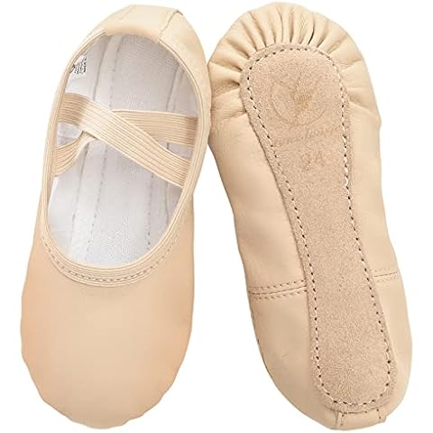Zapatillas de Danza Cuero Zapatos de Ballet Cover